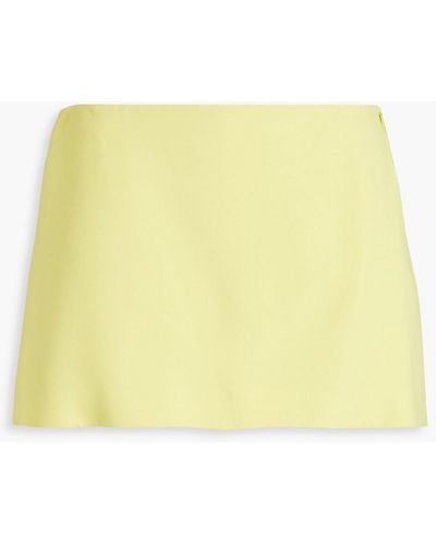 Emilio Pucci Skirt-effect Crepe Shorts - Yellow