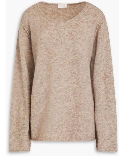 By Malene Birger Mélange Knitted Sweater - Natural