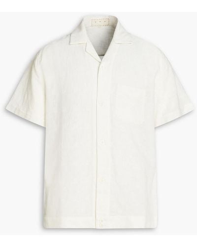 SMR Days Hemd aus gaze aus einer baumwoll-leinenmischung - Weiß