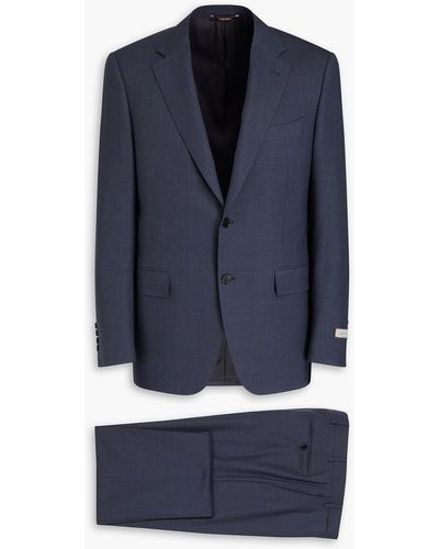 Canali Wool-twill Suit - Blue