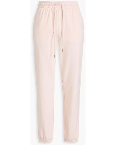 Zimmermann French Cotton-blend Terry Track Trousers - Pink