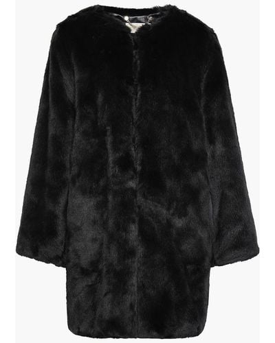 MICHAEL Michael Kors Faux Fur Coat - Black