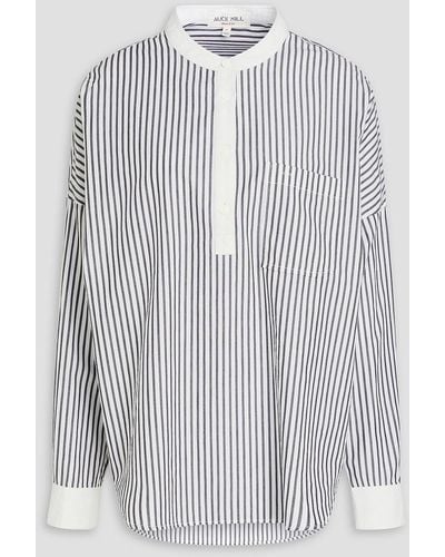 Alex Mill Jo Striped Cotton-poplin Shirt - White