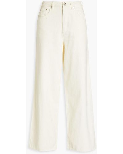 Meadows Heather High-rise Wide-leg Jeans - White
