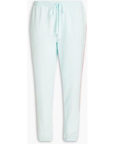 DKNY Appliquéd Cotton-blend Jersey Pajama Pants - Blue