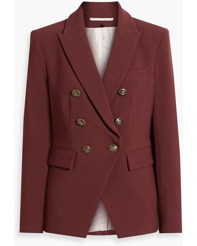 Veronica Beard Miller Double-breasted Twill Blazer - Brown