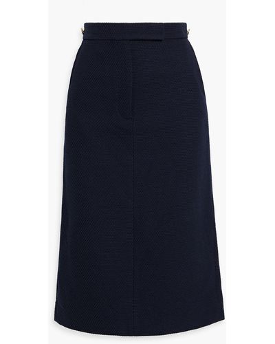 Thom Browne Tweed Midi Skirt - Blue