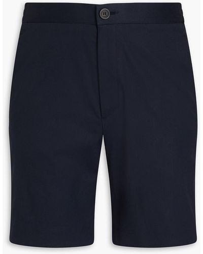 Sandro Sigma Cotton-blend Twill Shorts - Blue