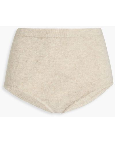 Sandro Mimie Wool-blend Shorts - Natural