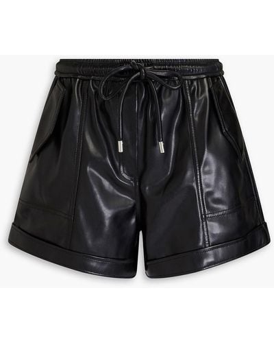 Jonathan Simkhai Doah Faux Leather Shorts - Black