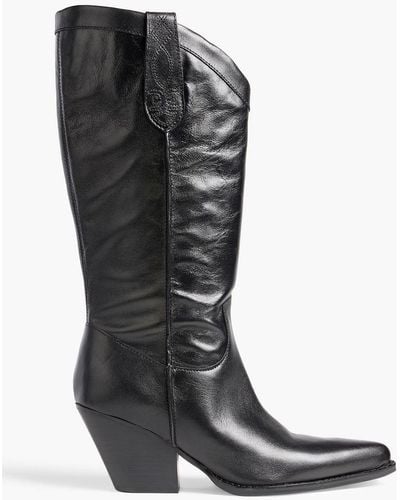Sam Edelman Jamie Leather Boots - Black