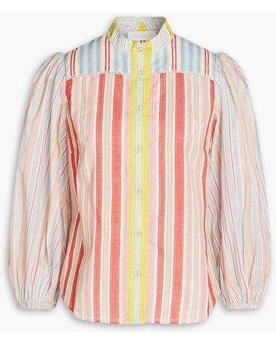 Zimmermann Striped Cotton Shirt - Pink