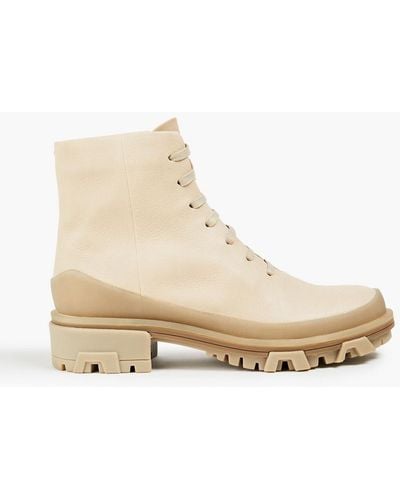 Rag & Bone Leather Ankle Boots - Natural
