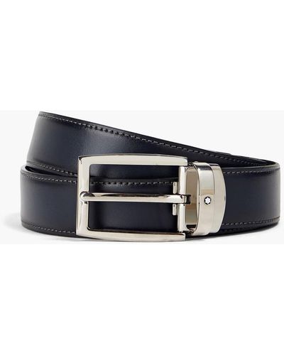 Montblanc Leather Belt - Blue