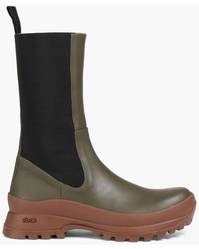 Atp Atelier Tolentino Two-tone Leather Boots - Brown