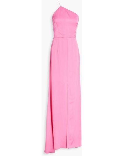 Maria Lucia Hohan One-shoulder Silk-crepe Gown - Pink