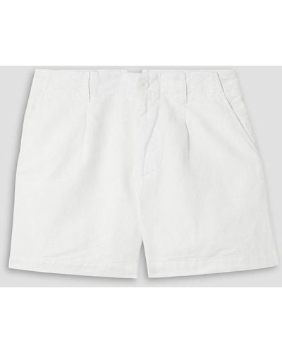 Alex Mill Boy Linen And Cotton-blend Shorts - White