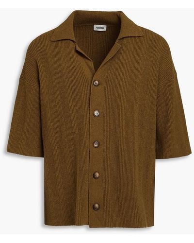 Nanushka Jeff Cotton-blend Chenille Shirt - Natural