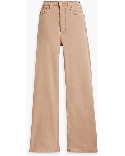 RE/DONE 70s Ultra High-rise Wide-leg Jeans - Natural