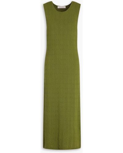 Giuliva Heritage Eva Cotton Midi Dress - Green