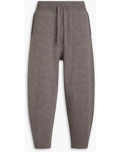 Studio Nicholson Merino Wool Drawstring Trousers - Grey