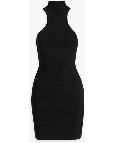 Hervé Léger Icon Racer Bandage Mini Dress - Black