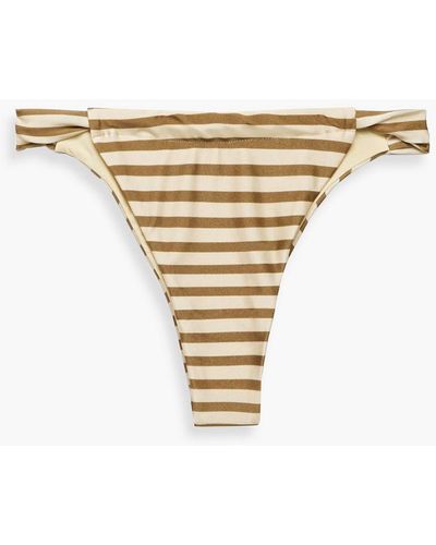 OO  Tigerlily Tigerlily Women's Verena Bianca Bra Bikini Top - Taupe Stripe