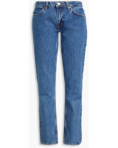 RE/DONE 70s Low-rise Straight-leg Jeans - Blue