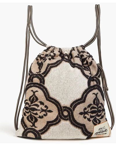 Zimmermann Terry-jacquard Backpack - Natural