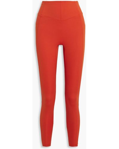 Le Ore Andria Mesh-paneled Recycled Stretch leggings - Blue