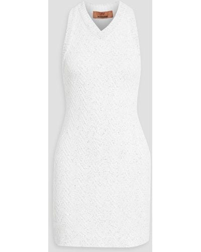 Missoni Sequin-embellished Crochet-knit Mini Dress - White