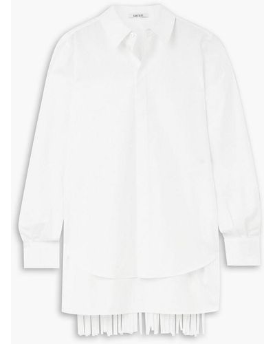Gauchère Randy Fringed Cotton-poplin Shirt - White