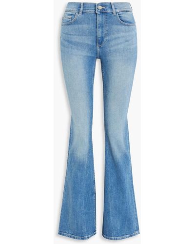 DL1961 Bridget Mid-rise Bootcut Jeans - Blue