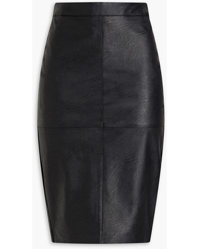 Each x Other Faux Leather Pencil Skirt - Black
