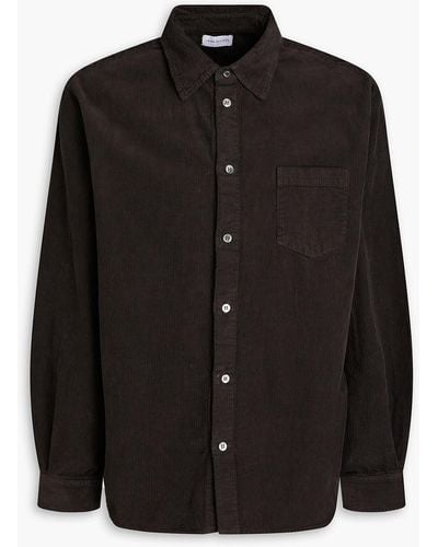 John Elliott Cloak Cotton-corduroy Shirt - Black