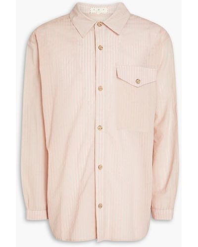 SMR Days Striped Cotton-voile Shirt - Natural