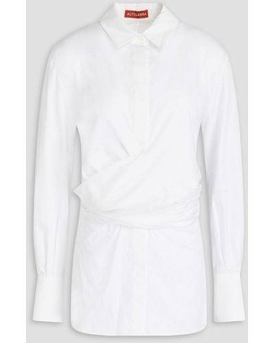 Altuzarra Cotton-blend Poplin Shirt - White