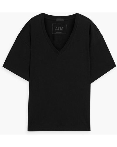 ATM T-shirt aus baumwoll-jersey - Schwarz