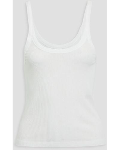 WSLY Ribbed -blend Camisole - White