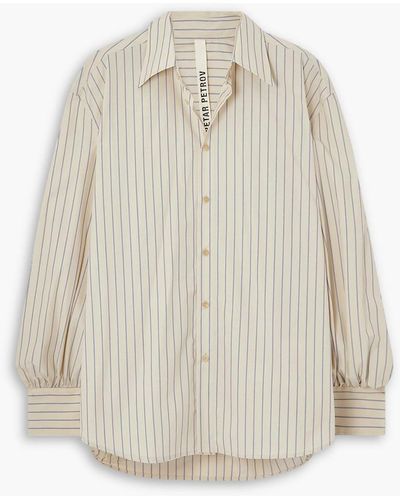 Petar Petrov Striped Cotton Shirt - White