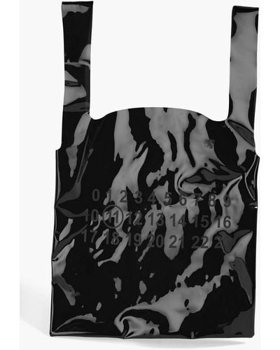 Maison Margiela Tote bag aus pvc mit logoprint - Schwarz