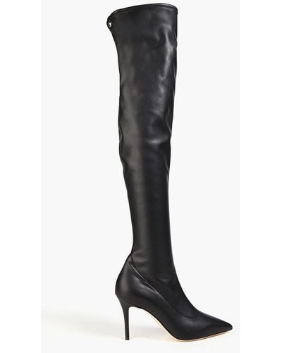 Giuseppe Zanotti Lucrezia Faux Stretch-leather Over-the-knee Boots - Black