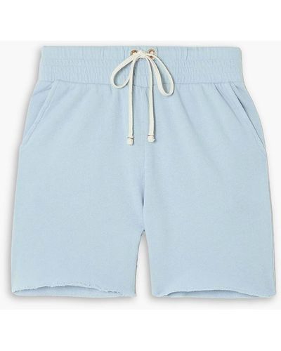 Les Tien Yacht French Cotton-terry Shorts - Blue