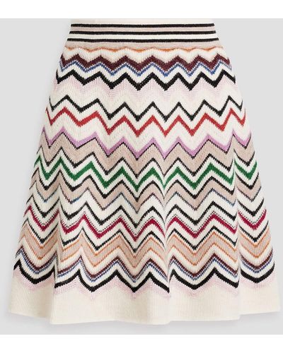 Missoni Jacquard-knit Mini Skirt - White