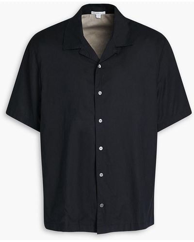 James Perse Cotton-poplin Shirt - Black