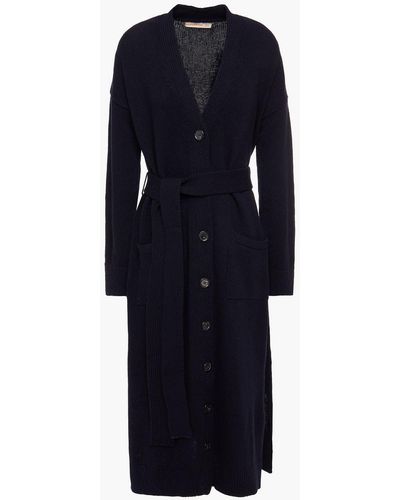 &Daughter Ronnie Belted Wool Cardigan - Blue