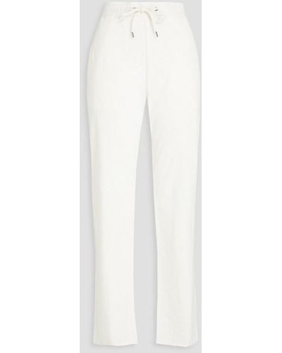 James Perse Brushed French Cotton-terry Track Pants - White