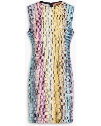 Missoni Metallic Crochet-knit Mini Dress - Multicolour