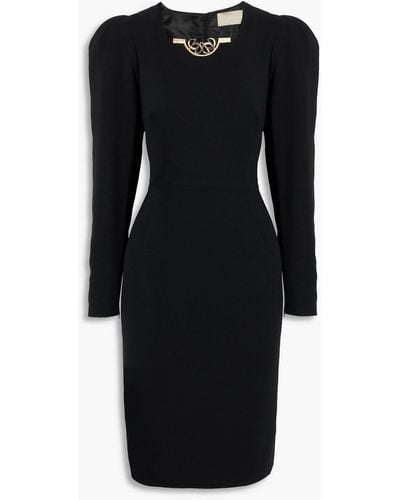 Elie Saab Embellished Crepe Dress - Black