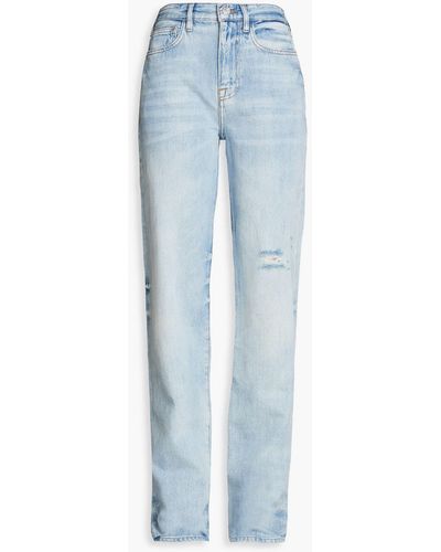 FRAME Le Jane High-rise Straight-leg Jeans - Blue
